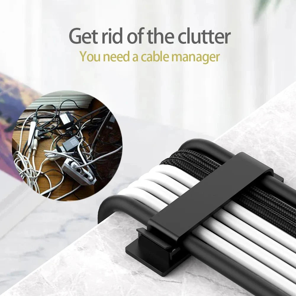 RigTidy Cable Management Kit | 146-Piece Desk Cord Organizer